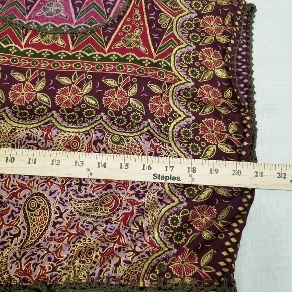 Handcrafted handkerchief ornate dress boho hippie festival Small/Medium crochet - Picture 2 of 10